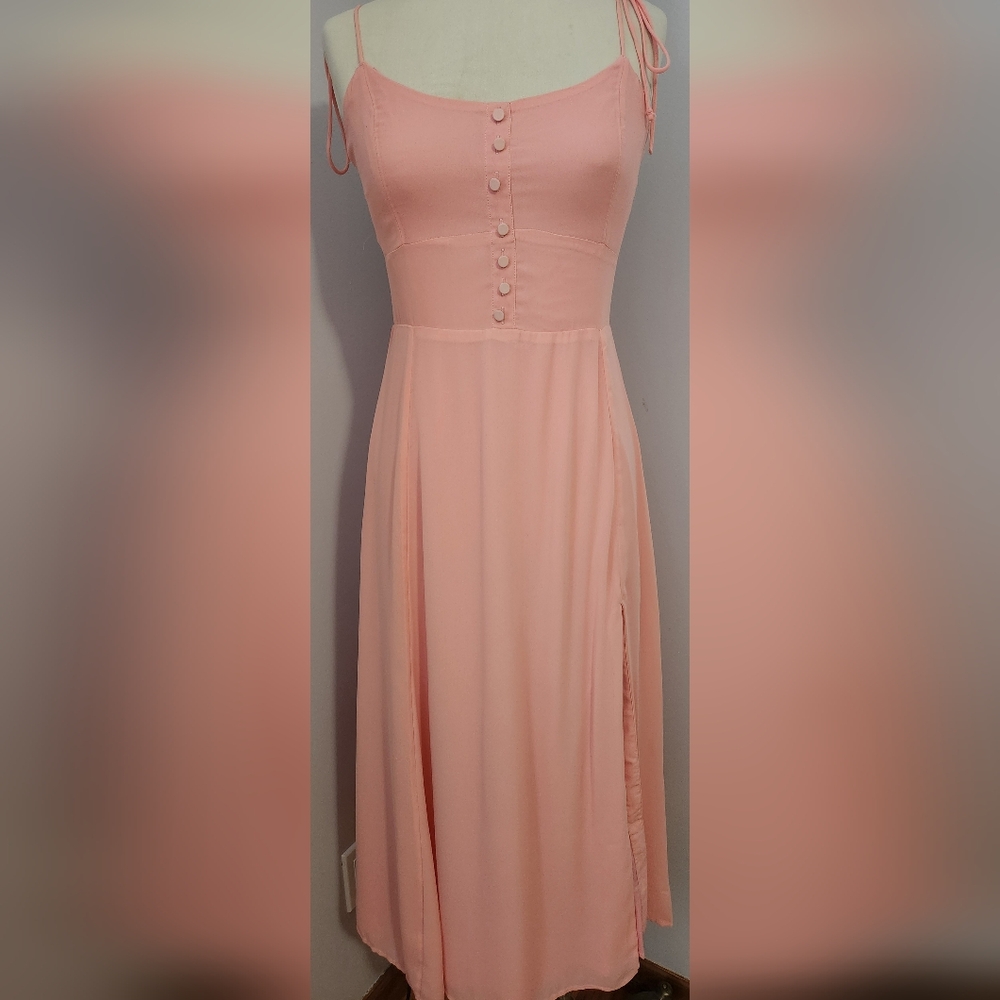 Abercrombie & Fitch Pink Maxi Dress